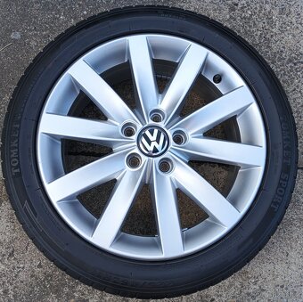 Originál sada disků VW Golf, Touran, Caddy 5x112 R17 Porto - 5