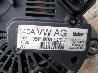 Alternátor Valeo 14V 140A TG14C023,06F903023 - 5