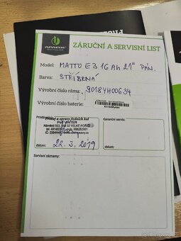 Prodám elektrokolo APACHE MATTO E3 16AH - 5