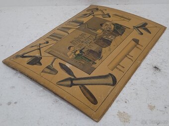 Klempíř - školní pomůcka 1856 - 36,5x26,5cm - 5