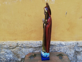 Madona se svatozáří - 40 cm, panna marie, malovaná - 5