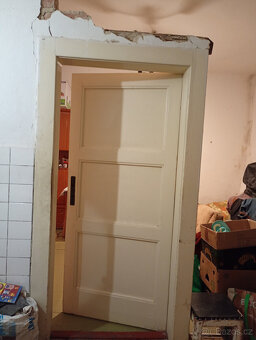 dřevěné dveře 89 x 200 cm - 5