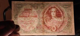 50000 KRONEN 1922  VELMI VZÁCNÁ  - 5