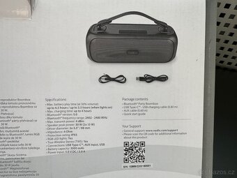 Nedis Boombox - přenosný reproduktor s osvětlením - 5