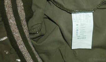 Khaki tenké tričko Moda Italia - 5