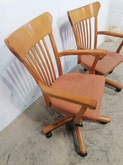 Dřevěné kancelářské židle - 5
