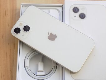 APPLE iPhone 13 256GB White - ZÁRUKA - TOP STAV - 5