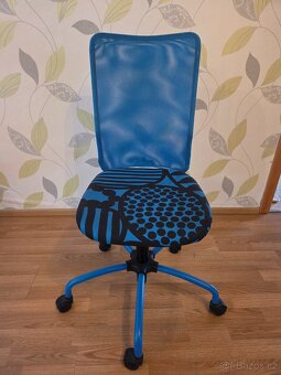 Kancelářská židle modrá - 5