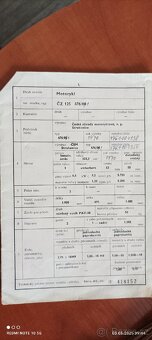 Prodám ČZ 125 476 rv.1970. - 5