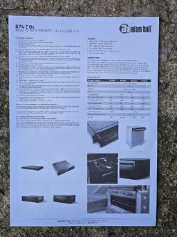 Adam Hall 1U rack šuplík - 5