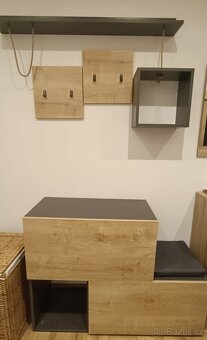 Předsíňová sestava HOLDON - dub sonoma/antracitová - 5