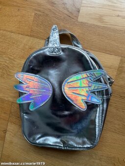 Kabelka duha batoh stříbrný kočka jelen - 5