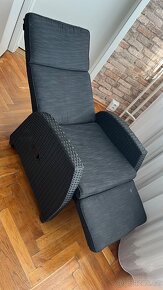 Polohovací křeslo imitace ratan SLEVA 50% - 5