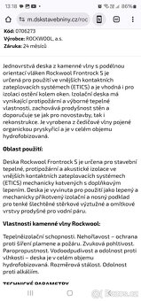 Izolacni vata rockwool frontrock S 20mm 30mm - 5