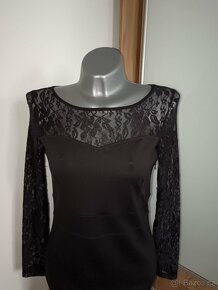 Dámské černé šaty. - 5