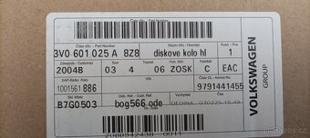 Škoda Superb 3/ 5x112 6,5JxR17\" ET41 / 3V0601025AC 8Z8 - 5
