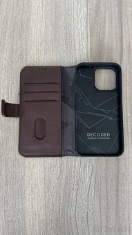 Kryt Kožený Decoded 2v 1 na iPhone 14 pro - 5
