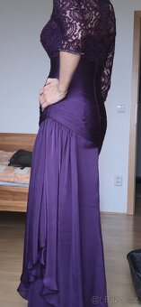 Fialové plesové šaty - 5