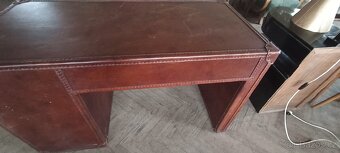 Psací stůl do prostoru kožený top model - 5