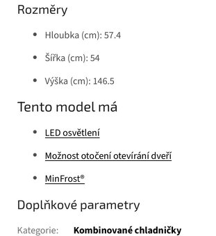 Lednička s mrazákem BEKO - 5