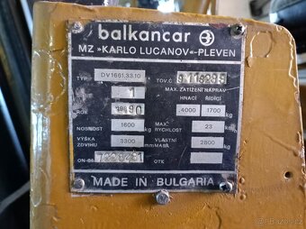 VZV Balkancar 1,6T - 5