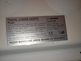 Mikrovlnka Alaska 800 Wattů - 5