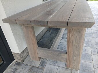 Stul zahradni 200x90 Jasan masiv - 5