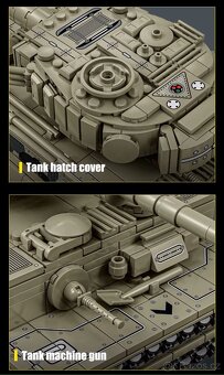 Stavebnice tank Tiger, kompatibilní s LEGO - 5