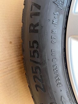 Alu kola Platin s pneu Continental 225/55 r17 5x112❄️ - 5