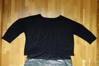 Dámské černé tričko s 3/4 rukávem vel. M - 5