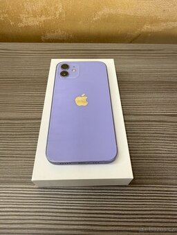 Apple iPhone 12 128GB fialová, TOP stav, baterie 100% - 5