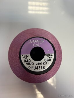 Nitě růžové NOVÉ - 5