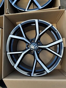 ORIGINÁL Alu Volkswagen ESTORIL R19, 5x112 - ZÁNOVNÍ, TOP - 5
