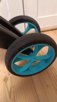 Odrážedlo Funny Wheels 2v1 bílá a tyrkysová - 5
