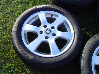 4XZIMNÍ HLINÍKOVÁ KOLA ŠKODA OCTAVIA III,II 205/55 R16 .TOP. - 5