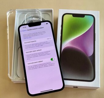 iPhone 14 Midnight BATERIE 100% TOP - 5