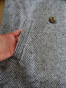 Dámský šedý kabát - velikost 40, nový - 5