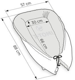 T-Tomi Hnízdečko pro miminko Velvet, blue bears - 5