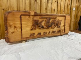 Dřevěné tabule s nápisy... KTM Husaberg Husqvarna Yamaha.. - 5