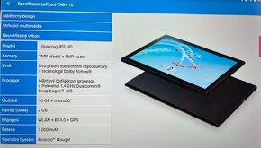 Lenovo TAB 4 10, velmi dobrý stav - 5