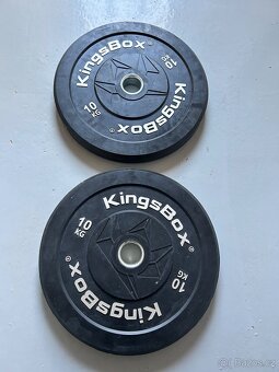 Olympijska osa + 100 kg bumper kotoucu - 5