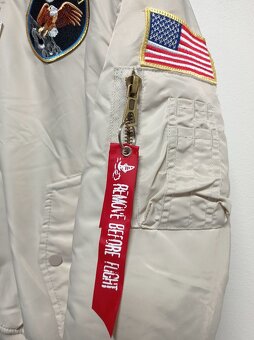 NOVÝ pánský béžový bomber NASA Apollo II - M - 5