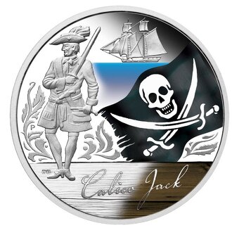 Kolekce 5 stříbrných 1 Oz mincí Golden Age of Piracy (proof) - 5