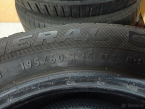 Prodám 4 x krásné pneu 195/60/15 zn.General Altmax - 5