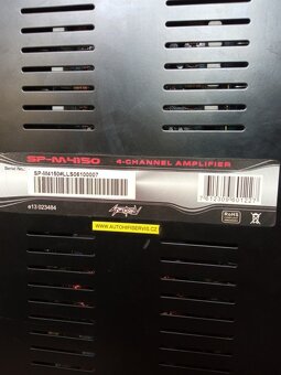 4 KANÁLOVÝ AUTOZESILOVAČ 4X 200 W SPEKTRON - 5