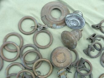 Staré mosazné záclonové díly - 5