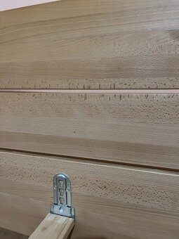 Postel manželská dřevěná buk masiv - 5