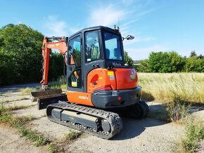 Bagr Kubota, 5,5ton. Hydraulicky rychloupinak, nove pasy. - 5