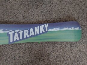 Nový snowboard modrý - skluznice logo Tatranky délky 149 cm - 5