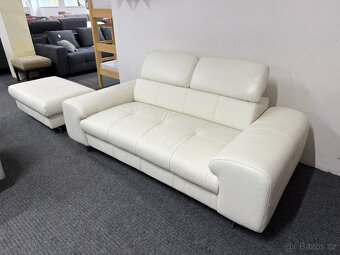 Pohovka + taburet - kůže - NEPOUŽITÁ - 5